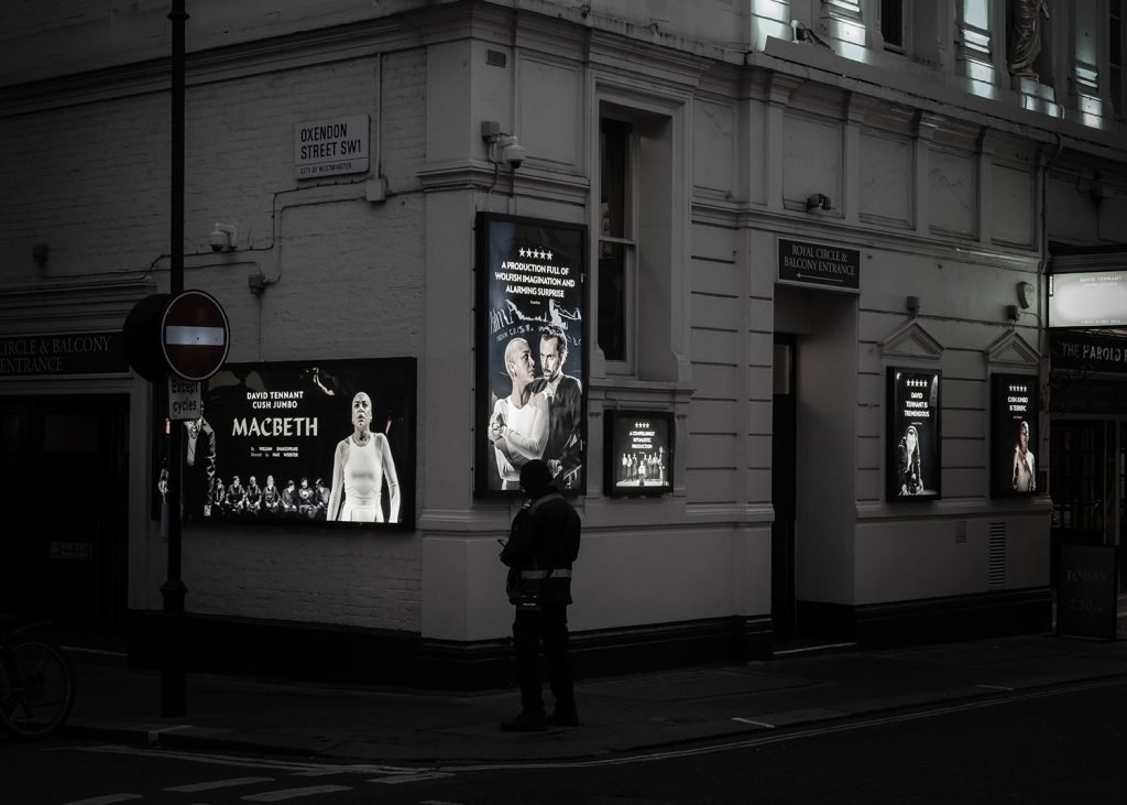 The raven himself is hoarse / That croaks the fatal entrance of Duncan / Under my battlements